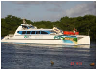 Catamaran going to Morro de Sao Paulo