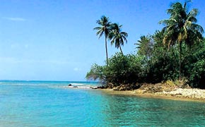 Praia da ilha de Boipeba