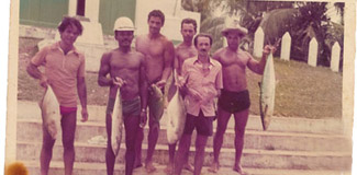 Old picture of natives of Morro de São Paulo