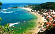 Vista da Tiroleza para Segunda Praia de morro de S&atilde;o Paulo